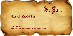 Wind Zsófia névjegykártya